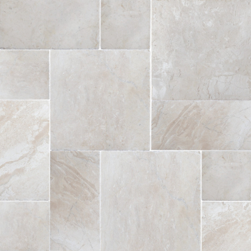 Komplet kamienny marmur Imperial Beige bębnowany 0,742 m2