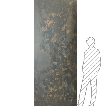 Fornir kamienny łupek Black Gold 305x122x0,2 cm