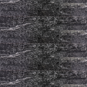 Panel kamienny kwarcyt Stackstone Czarny naturalny 36x10x0,8-1,3 cm