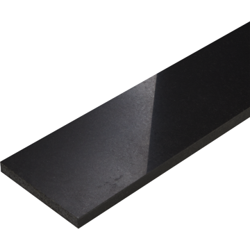 Podstopień kamienny granit Black polerowany 150x16,5x2 cm