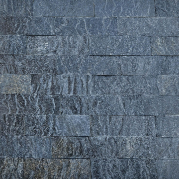 Płytka kamienna kwarcyt Black Brick naturalny 30x10x1-1,5 cm