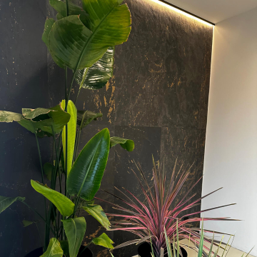 Fornir kamienny łupek Black Gold 305x122x0,2 cm