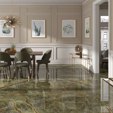 Płytka kamienna marmur Rain Forest Green szczotkowany 61x30,5x1,2 cm