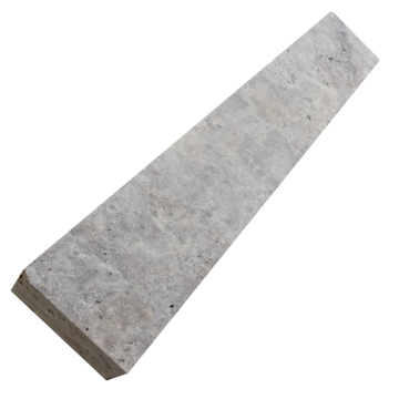 Opornik kamienny trawertyn Grey Ashes szlifowany 120x20x6 cm