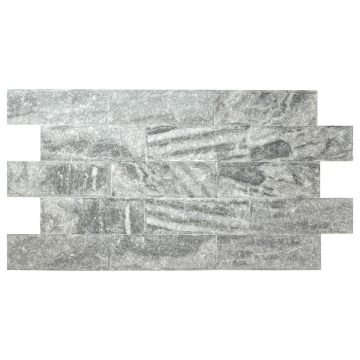 Płytka kamienna marmur Grey Black Brick naturalny 30x10x1,5 cm