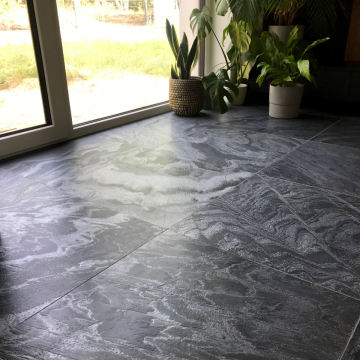 Płytka kamienna kwarcyt Grey leather 90x60x1,3 cm